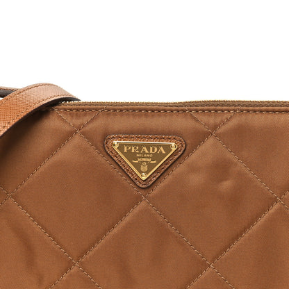 Prada Re-Nylon Tessuto Impuntu Quilted Re-Edition 1995 Chaine Pouch Brandy 7 of 10
