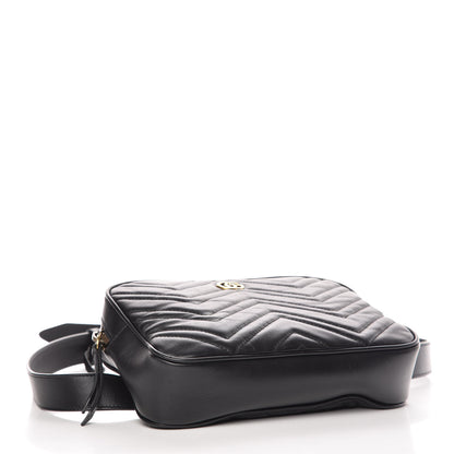 Gucci Calfskin Matelasse Mens GG Marmont Belt Bag 90 36 Black 4 of 12