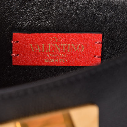 Valentino Garavani Smooth Calfskin Small VRing Crossbody Bag Black 9 of 12
