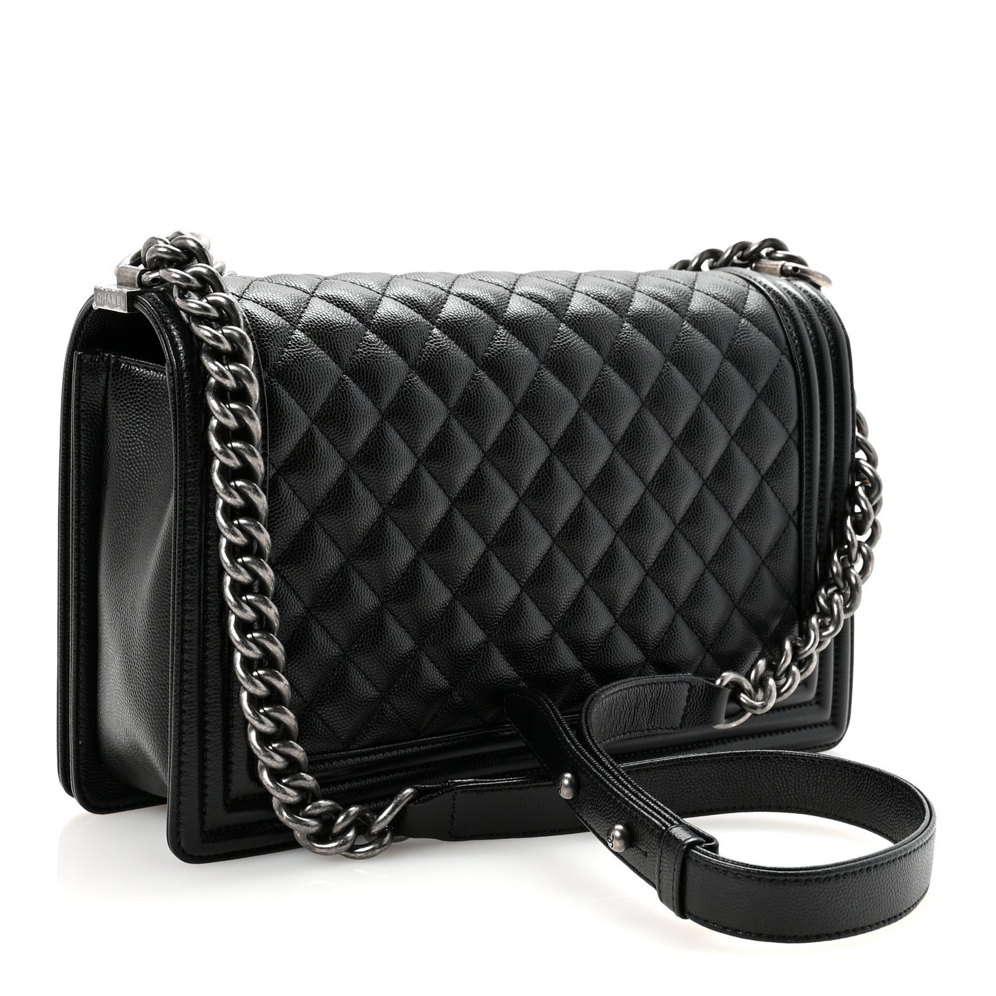 Caviar Quilted New Medium Boy Flap Black