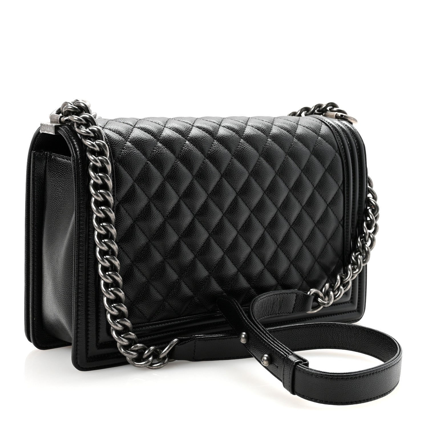 Chanel Caviar Quilted New Medium Boy Flap Black 3 of 10