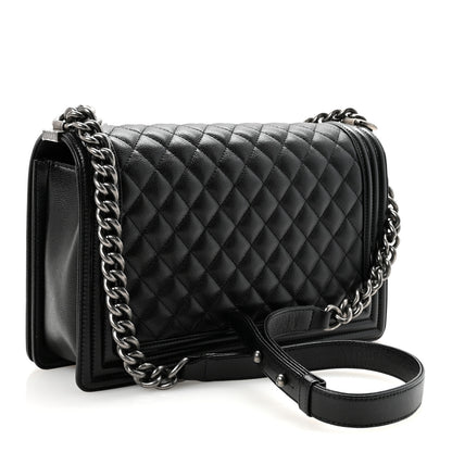 Chanel Caviar Quilted New Medium Boy Flap Black 3 of 10