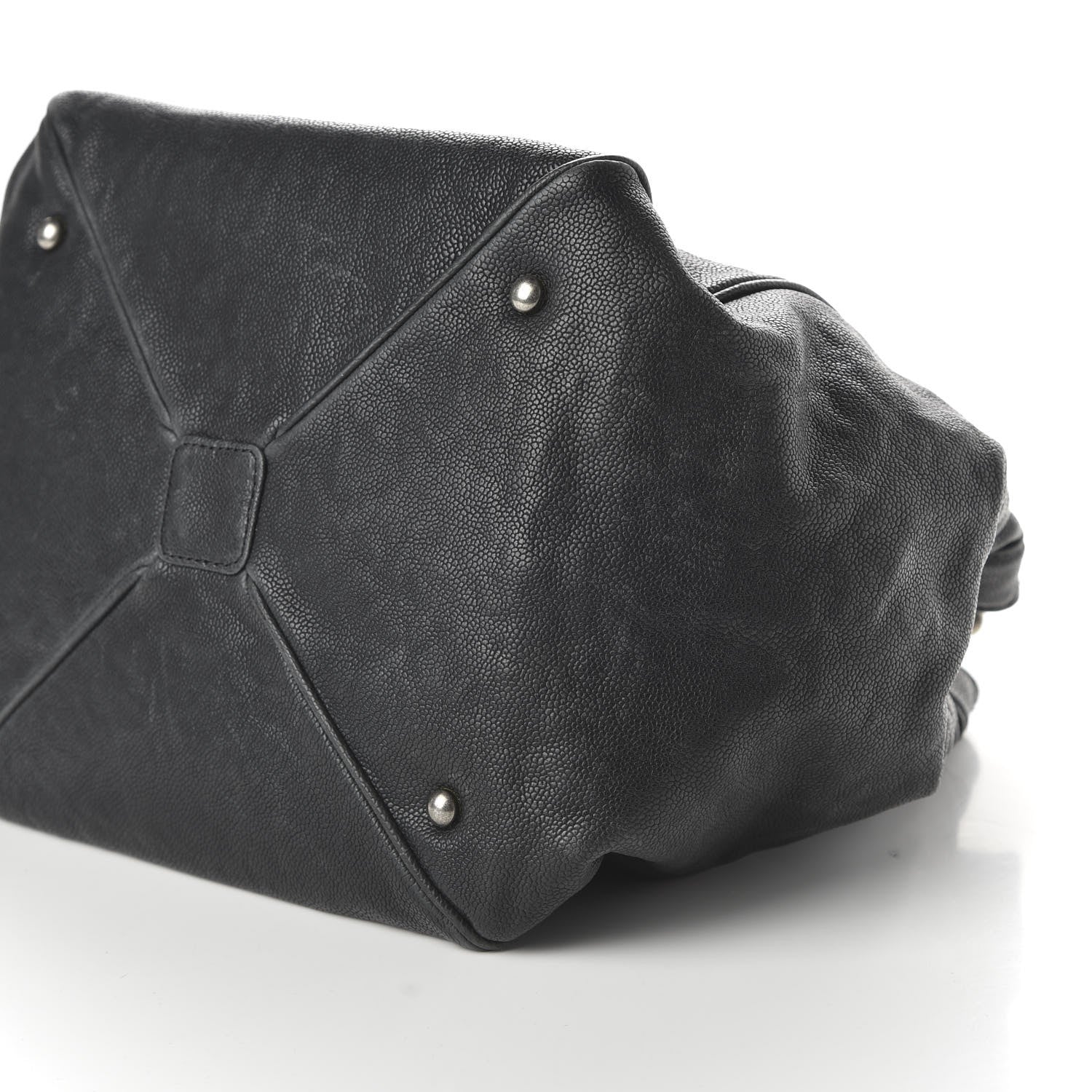Chanel Distressed Caviar Outdoor Ligne Tote Black 7 of 10