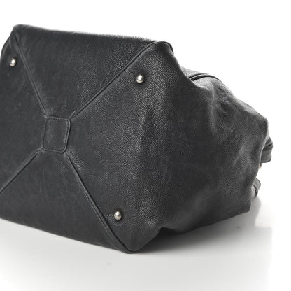 Chanel Distressed Caviar Outdoor Ligne Tote Black 7 of 10