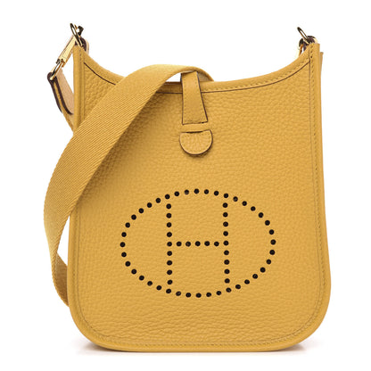 Hermes Taurillon Clemence Evelyne TPM Jaune Ambre 1 of 10