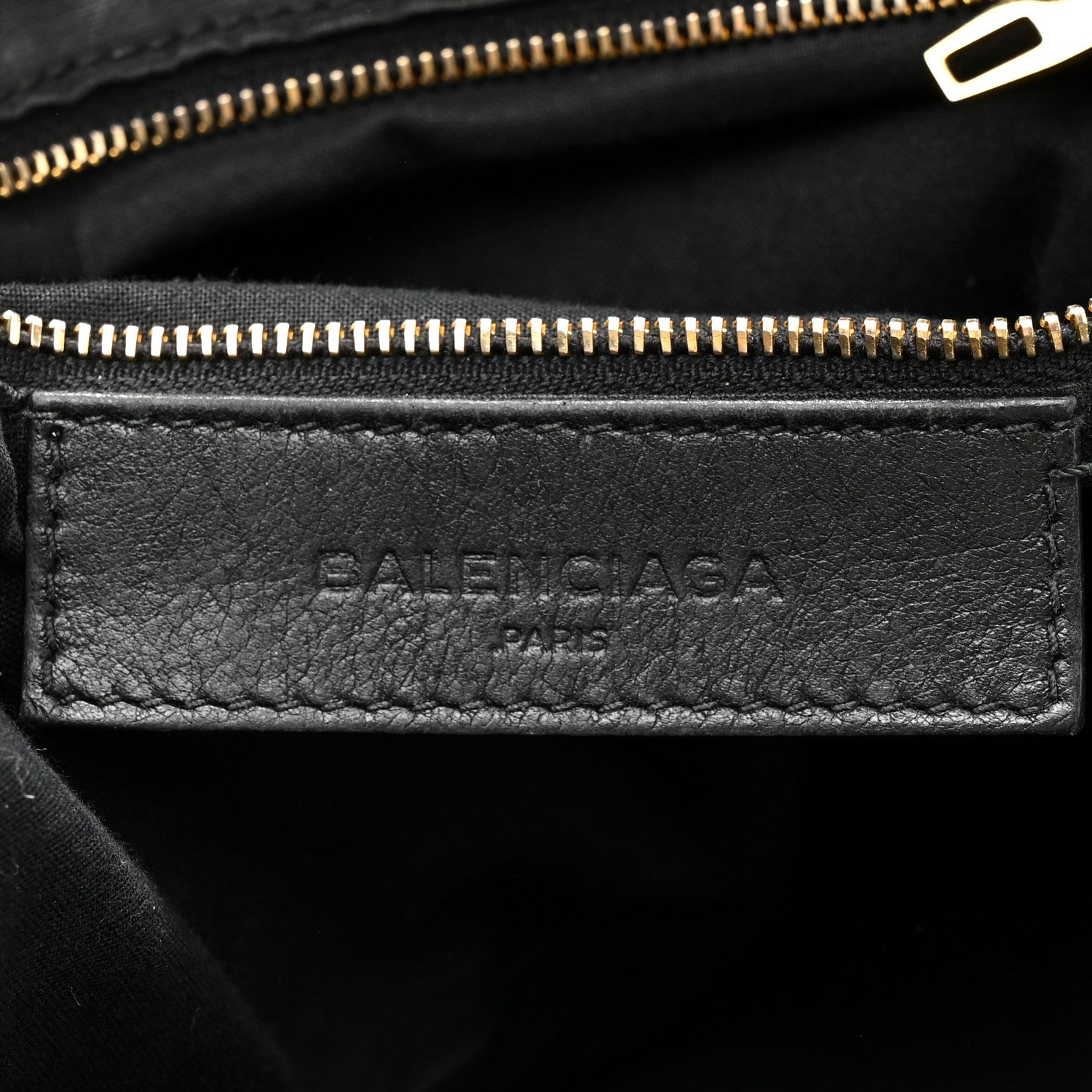 Balenciaga Veau Amp Plate Gold Hardware City Black 6 of 16