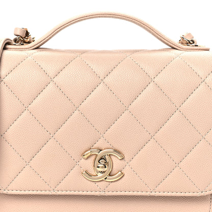 Chanel Caviar Quilted Medium Business Affinity Flap Beige 9 of 11