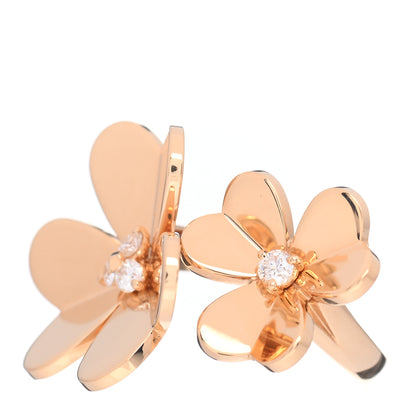 Van Cleef & Arpels 18K Yellow Gold Diamond Frivole Between The Finger Ring 48 4.5 3 of 6