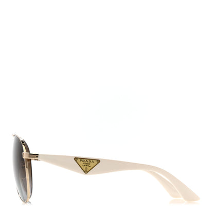Prada Gradient Aviator Sunglasses SPR53Q White 3 of 8