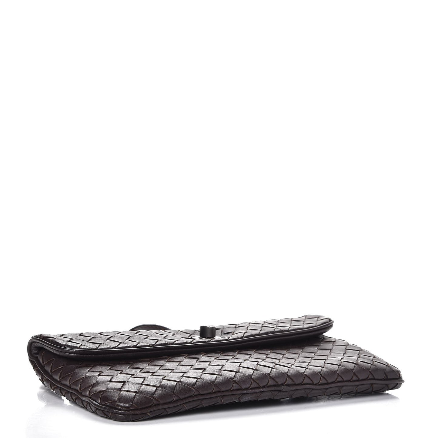Nappa Intrecciato Flap Crossbody Ebano