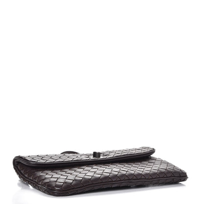 Bottega Veneta Nappa Intrecciato Flap Crossbody Ebano 4 of 7