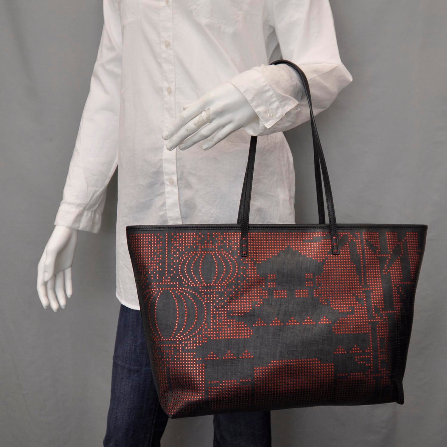Zucca Lampo Roll Tote Rosso