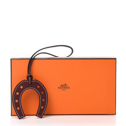 Hermes Swift Paddock Horseshoe Bag Charm Bordeaux 4 of 4