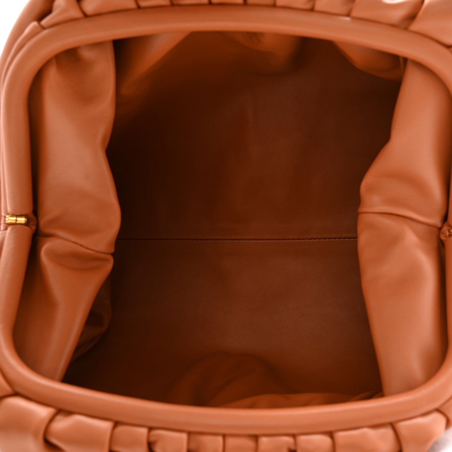 Bottega Veneta Smooth Butter Calf The Pouch Oversized Clutch Clay 5 of 9