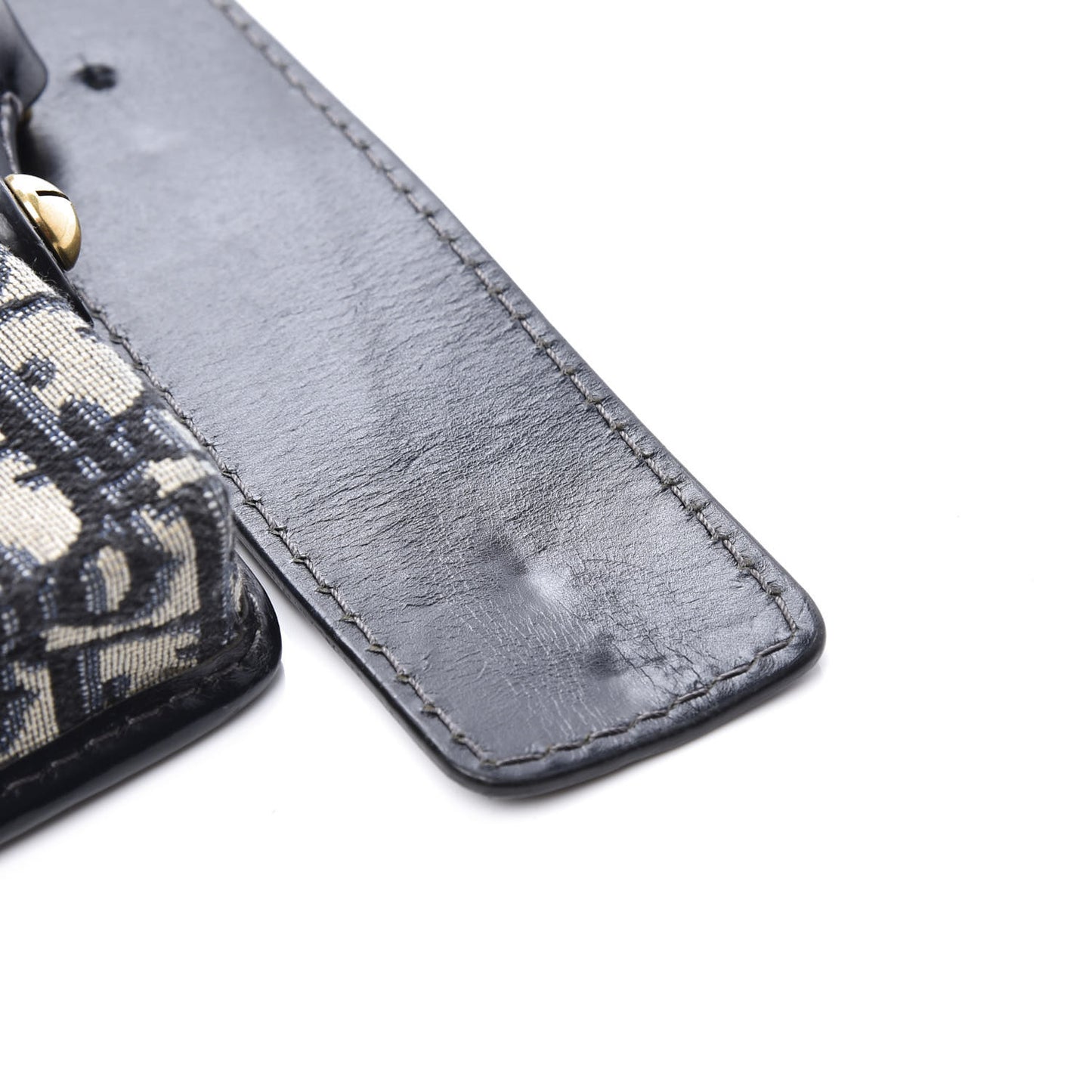 Oblique Flap Bag Navy Blue