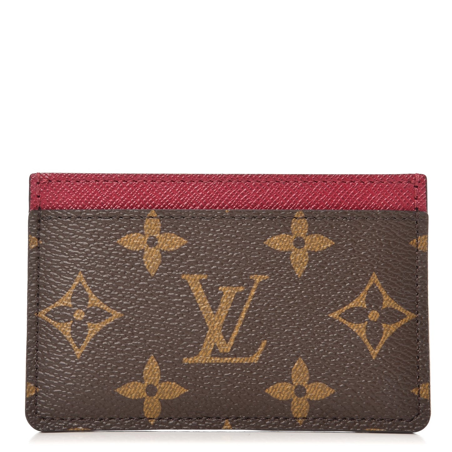 Monogram Card Holder Fuchsia