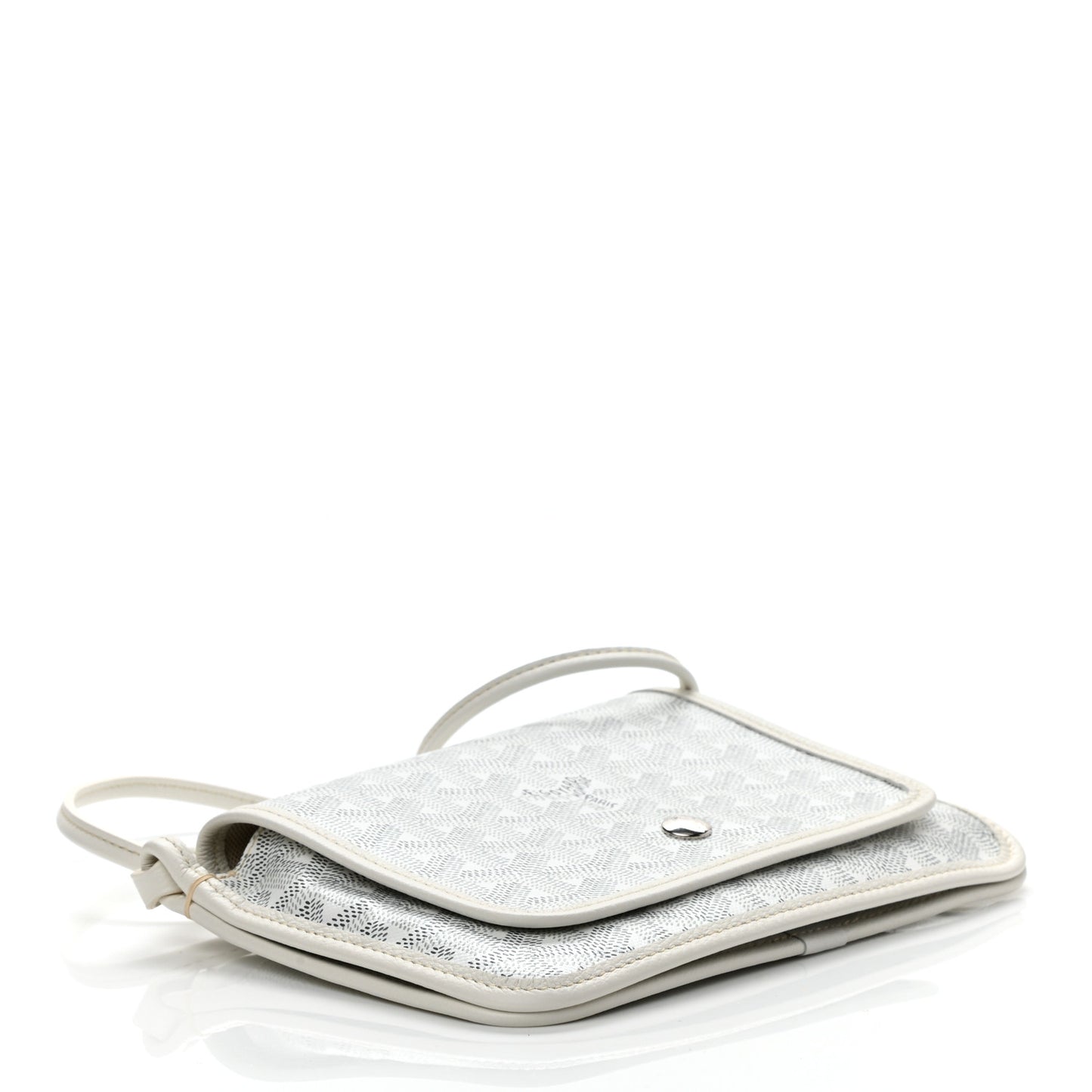 Goyardine Plumet Wallet Clutch White