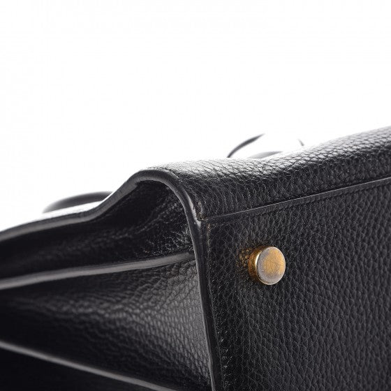 Saint Laurent Grained Calfskin Large Sac De Jour Carryall Black 15 of 19