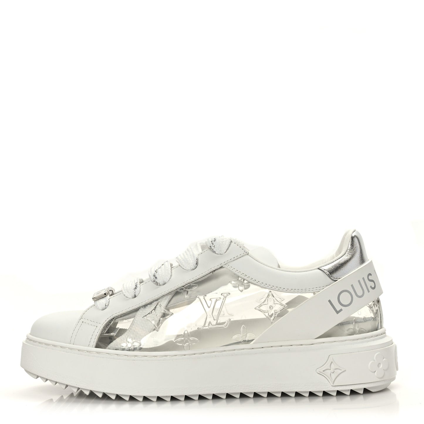 Monogram PVC Time Out Sneakers 38 Silver