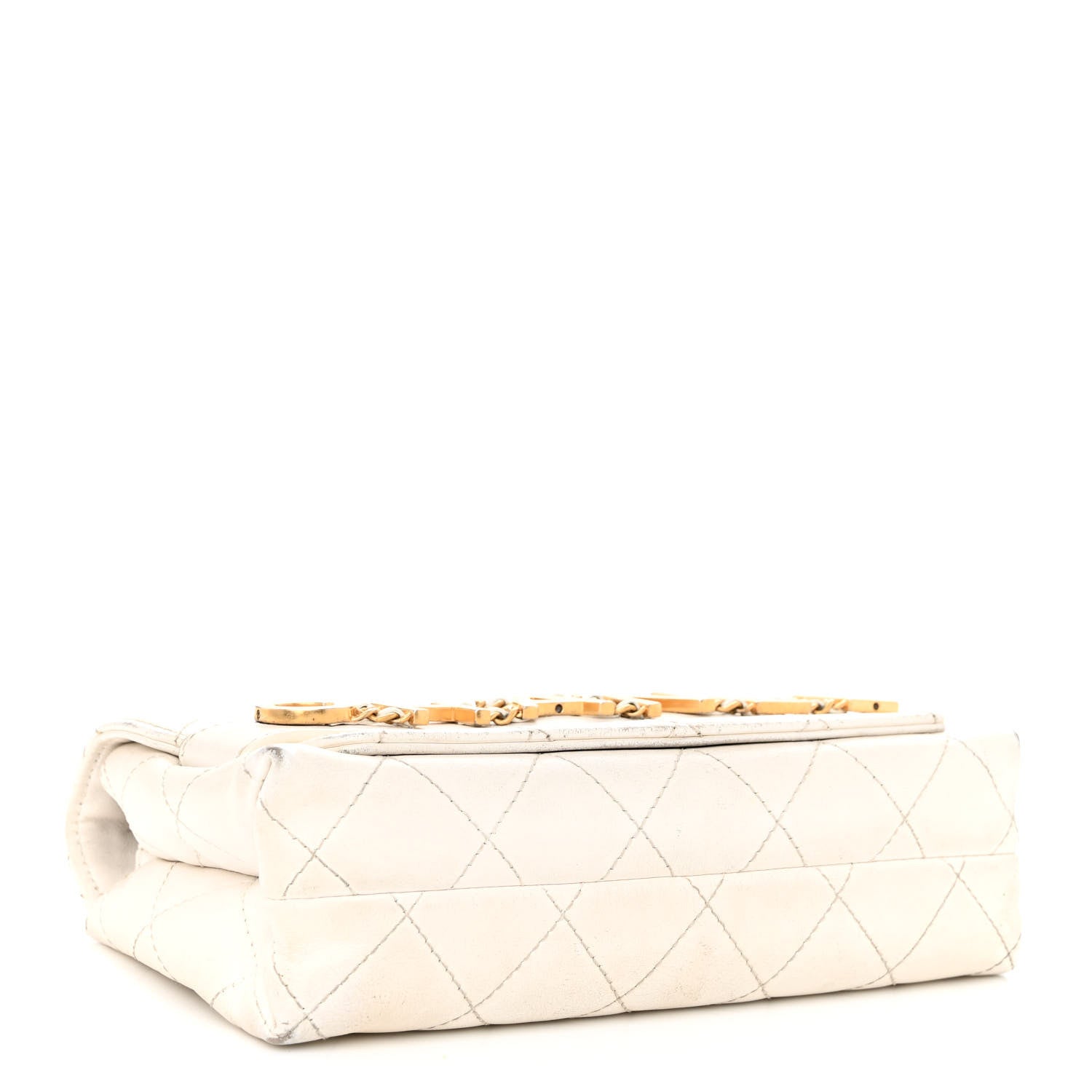 Chanel Calfskin Quilted Small Enchained Flap White 4 of 17