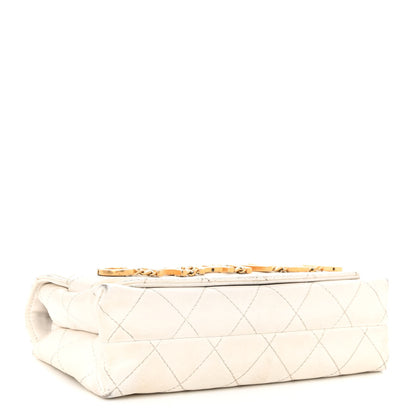 Chanel Calfskin Quilted Small Enchained Flap White 4 of 17