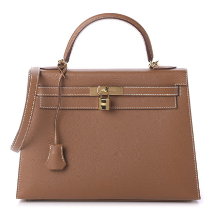 Hermes Epsom Kelly Sellier 32 Gold 1 of 10