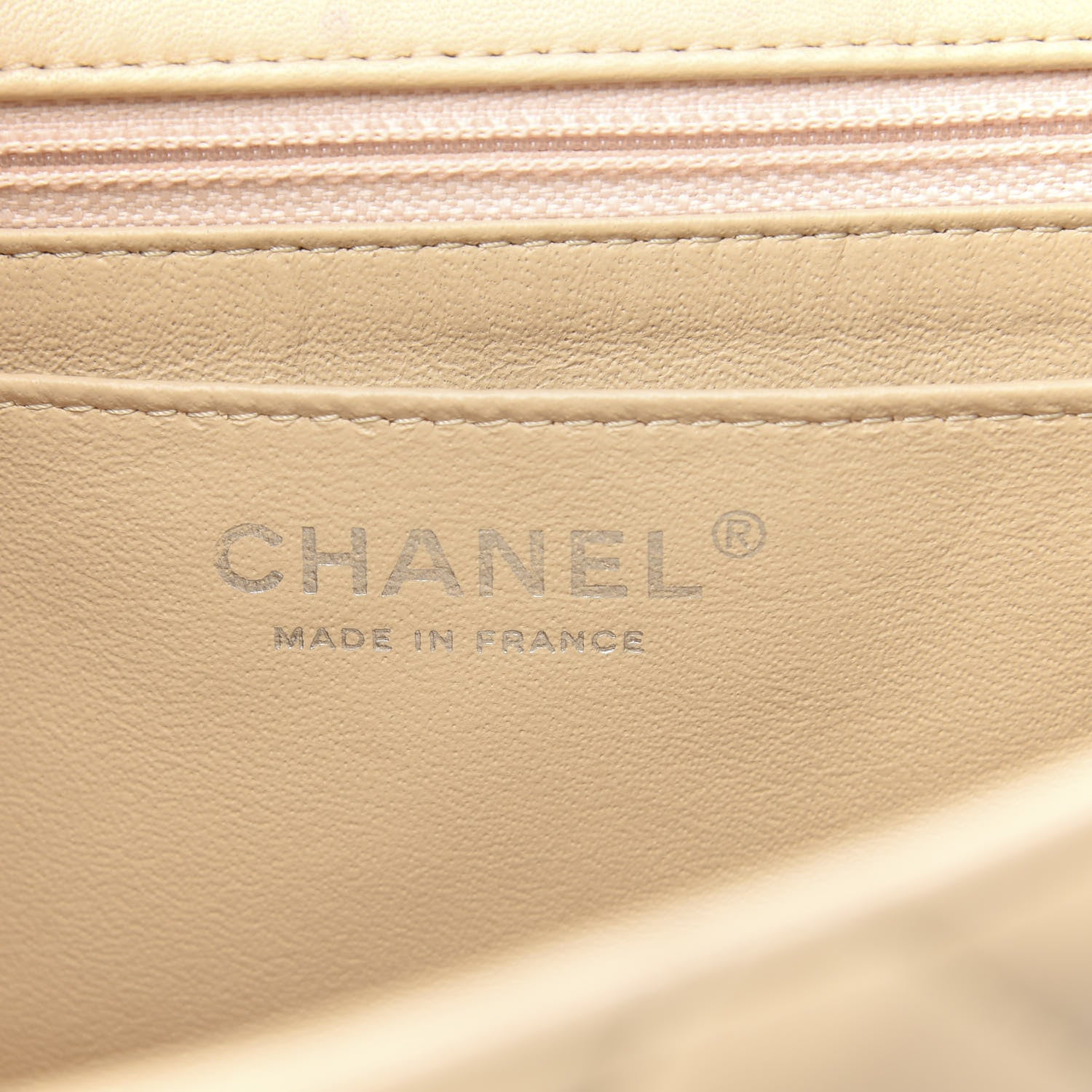 Chanel Lambskin Quilted Jumbo Double Flap Beige 6 of 12