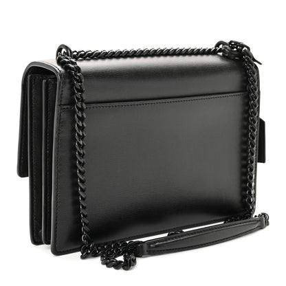 Saint Laurent Calfskin Medium Monogram Monochrome Sunset Black 3 of 10