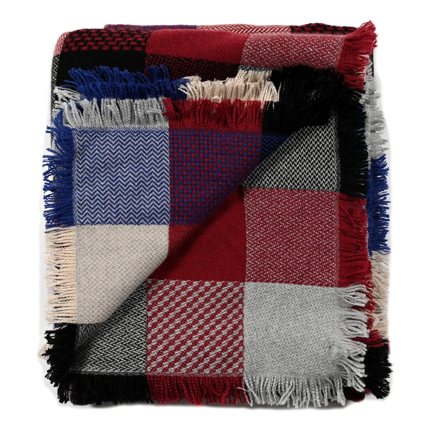 Cashmere Plaid CC Travelling Rug Blanket Beige
