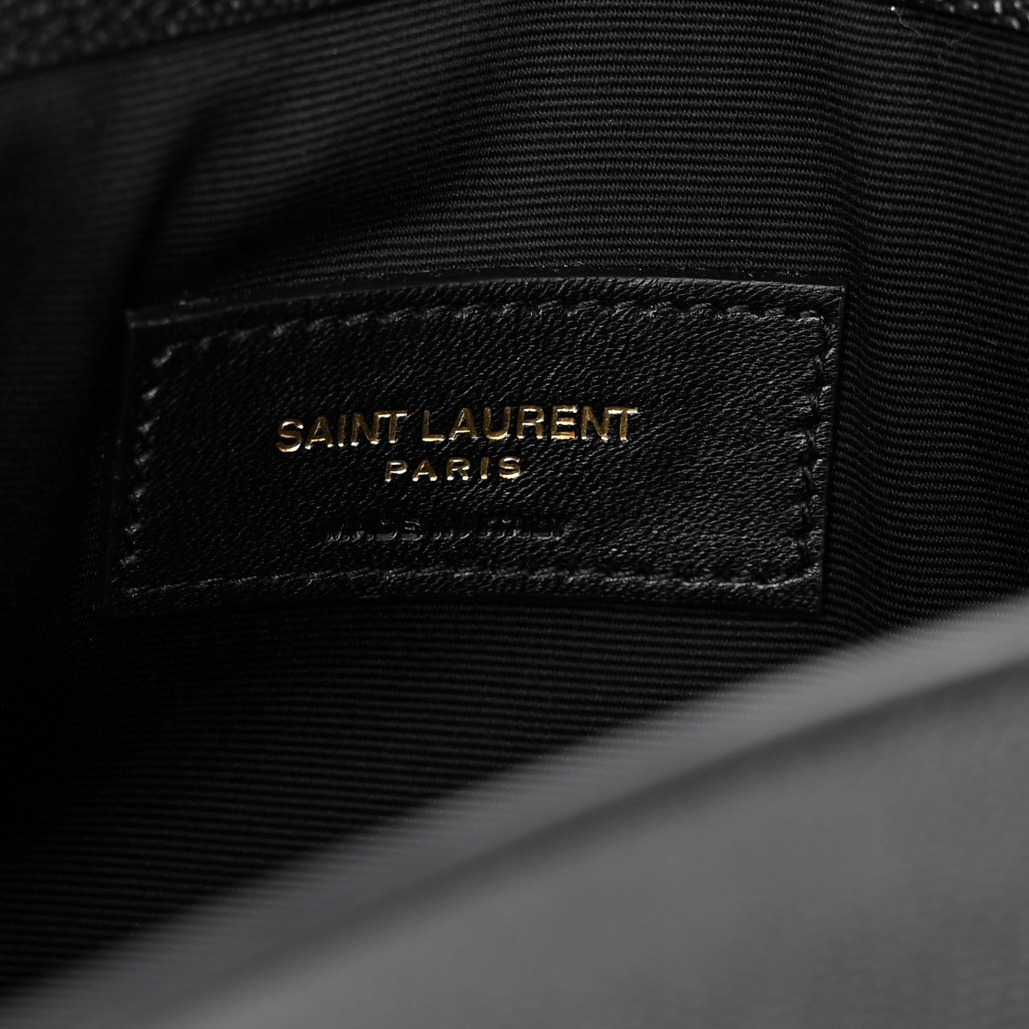 Saint Laurent Grain De Poudre Uptown Pouch Black 6 of 8