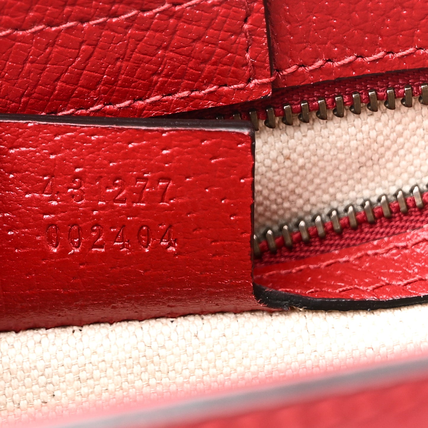 Grained Calfskin Small Animalier Top Handle Tote Red