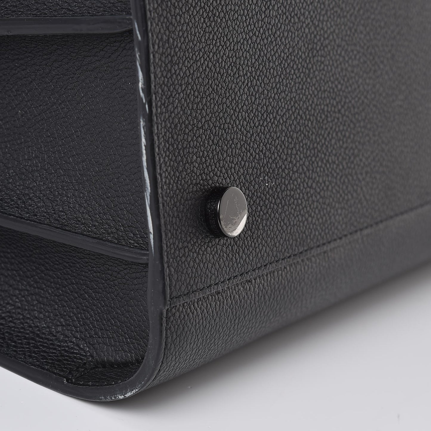 Grained Calfskin Large Sac De Jour Carryall Black