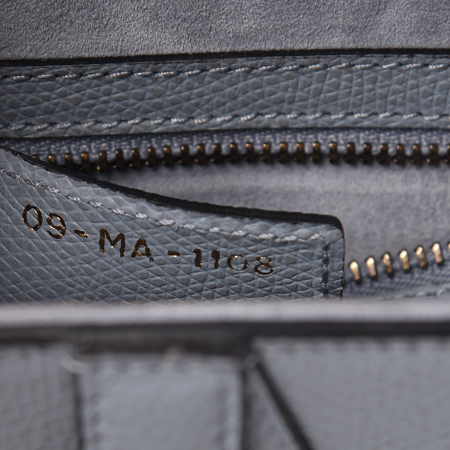 Christian Dior Grained Calfskin Saddle Bag Sky Blue 7 of 8
