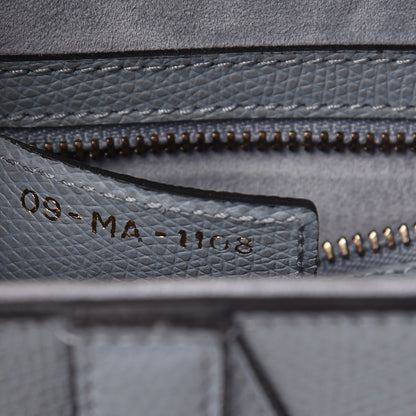 Christian Dior Grained Calfskin Saddle Bag Sky Blue 7 of 8