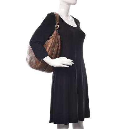 Gucci Metallic Guccissima Large GG Twins Hobo Bronze 2 of 12