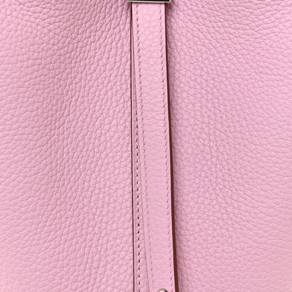 Hermes Taurillon Clemence Picotin Lock 18 PM Mauve Sylvestre 7 of 10
