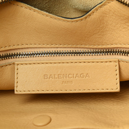 Balenciaga Calfskin Blackout Hardware Perforated City Beige Ocre 8 of 10