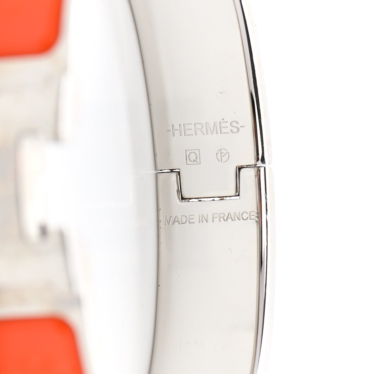 Hermes Enamel Narrow Clic Clac H Bracelet PM Orange 4 of 8