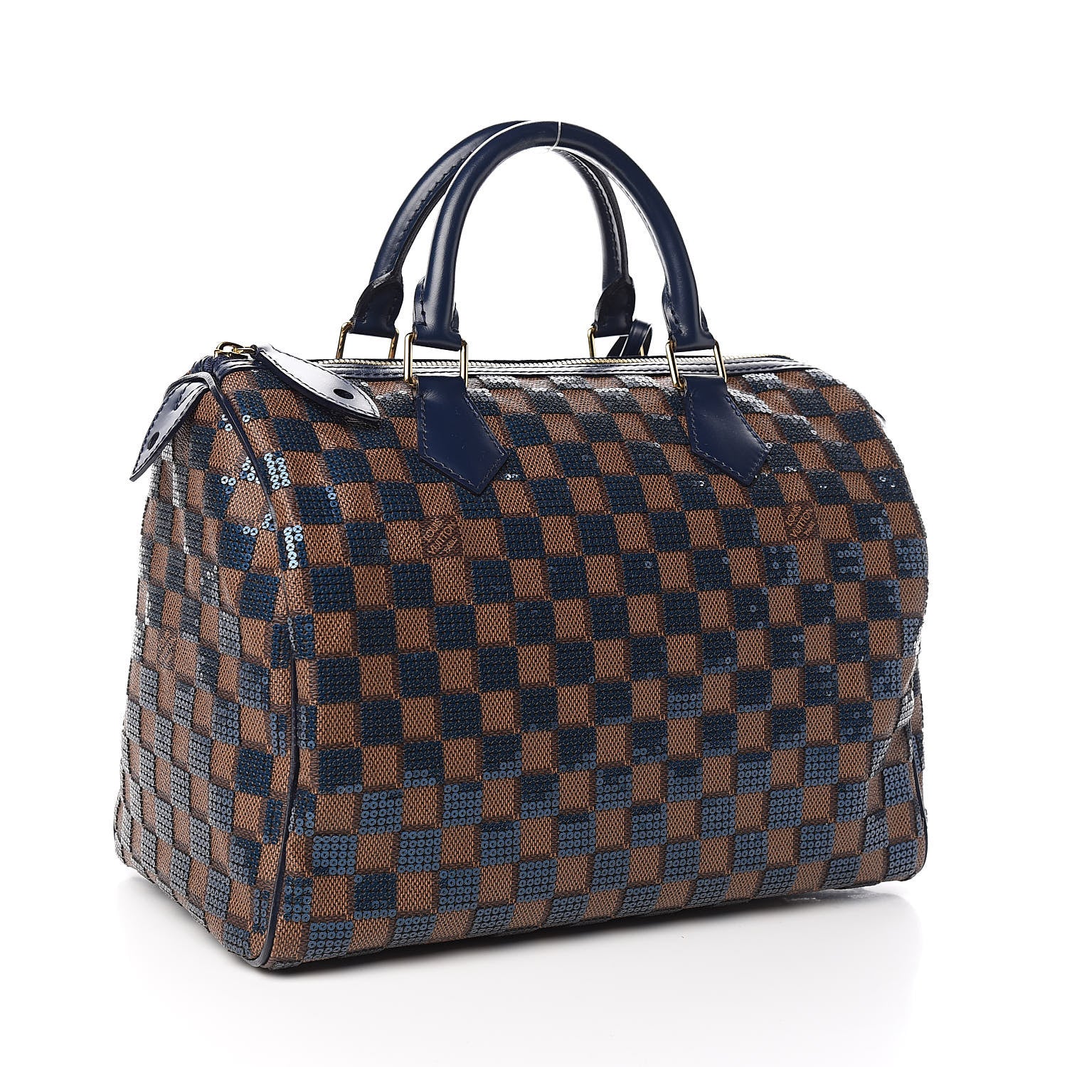 Louis Vuitton Damier Paillettes Speedy 30 Blue 3 of 12