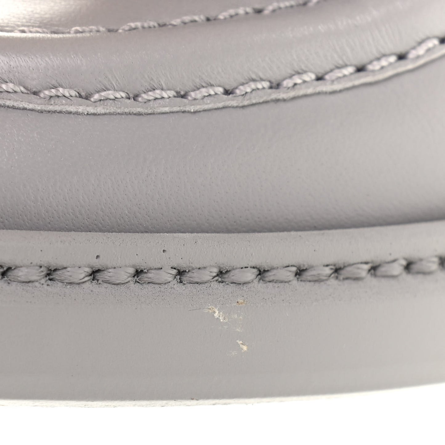 Lambskin Quilted CC Turnlock Loafers 36 Grey