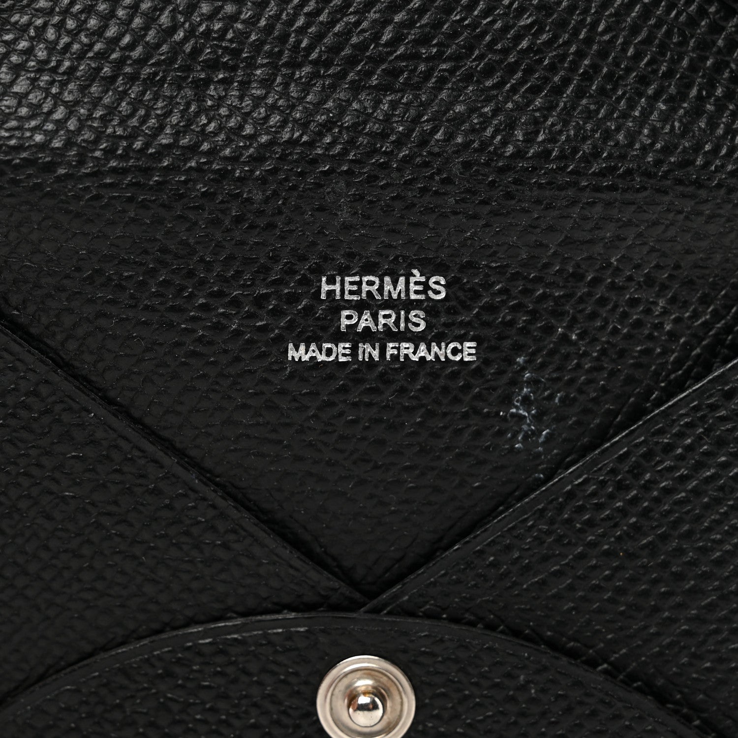 Hermes Epsom Calvi Card Case Black 6 of 8