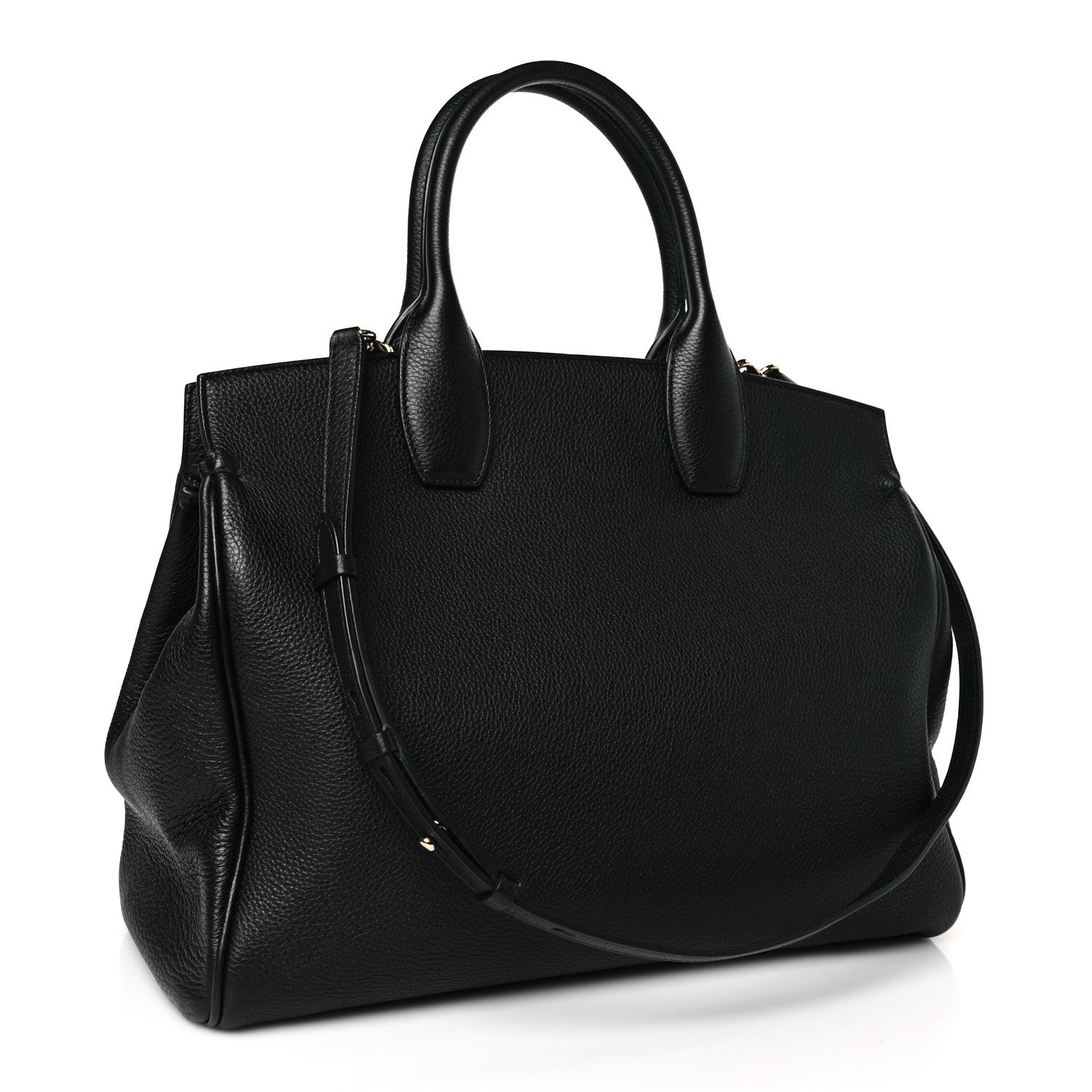 Salvatore Ferragamo Calfskin Large The Studio Bag Black 4 of 9