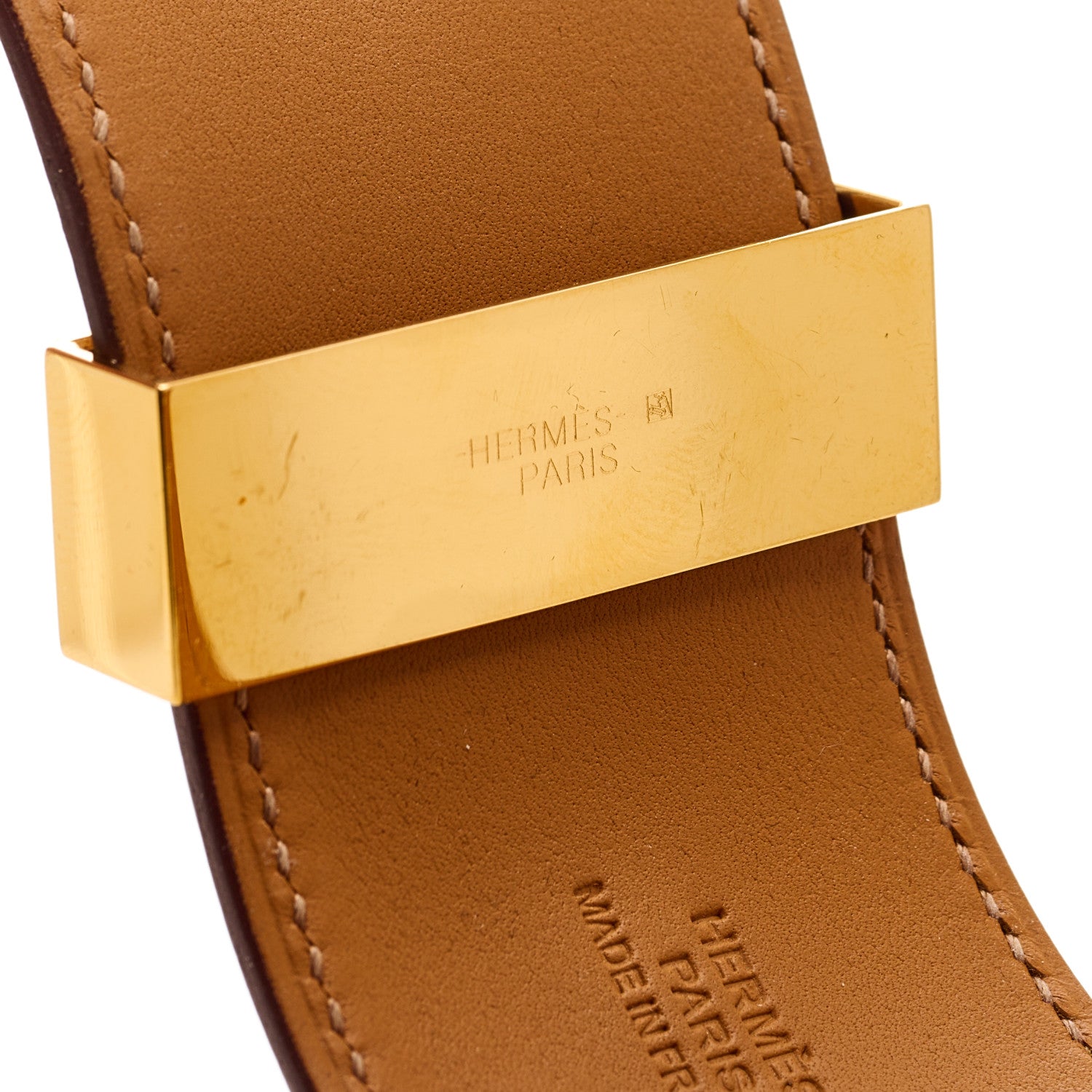 Hermes Epsom Collier de Chien CDC Bracelet T2 Gold 5 of 6