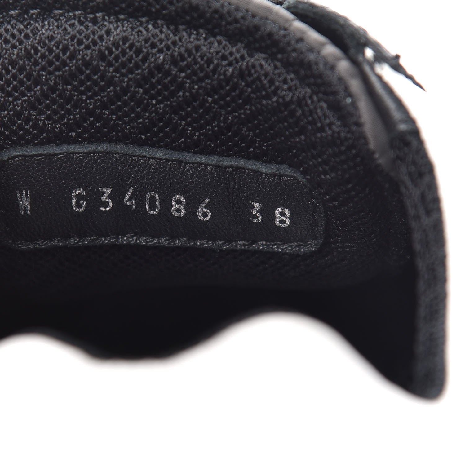 Chanel Nylon Calfskin CC Sneakers 38 Black Grey White 9 of 11