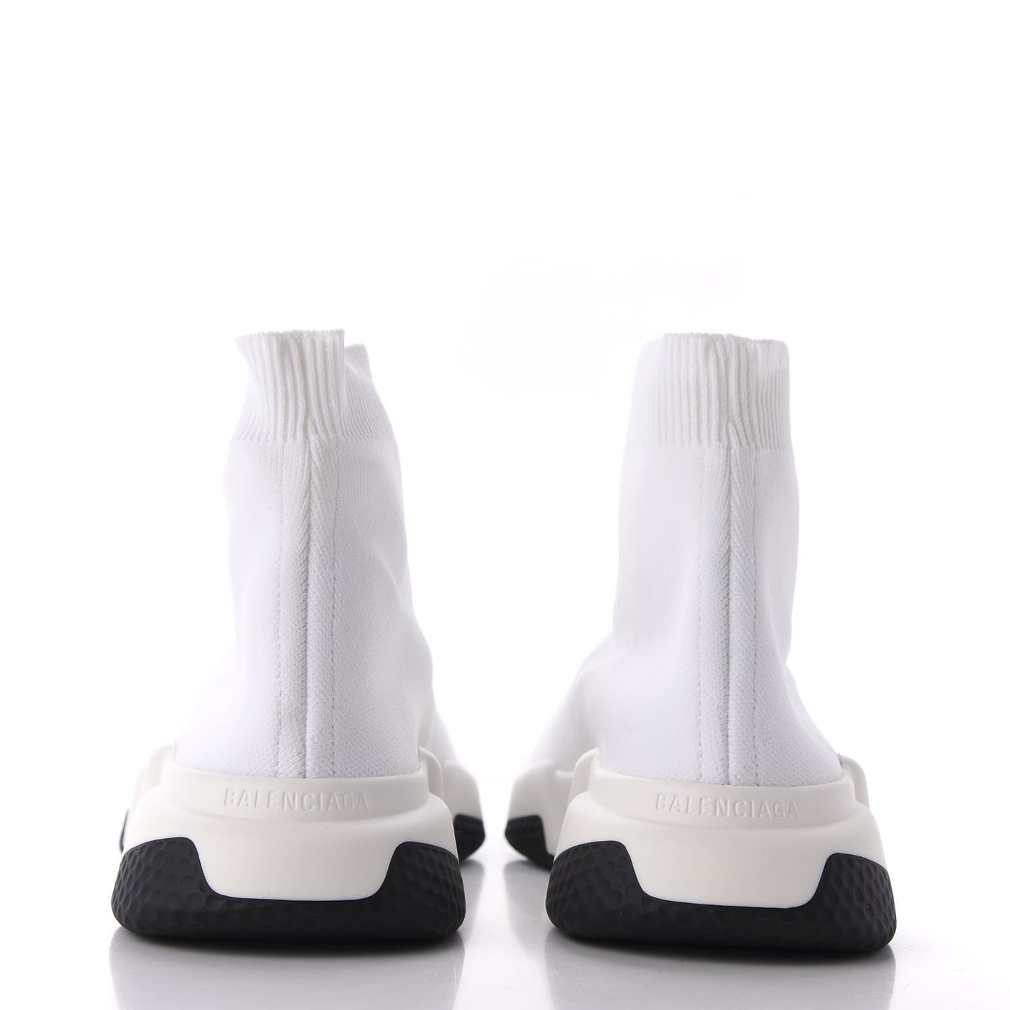 Neoprene Knit Womens Speed Sneakers 38 White Black