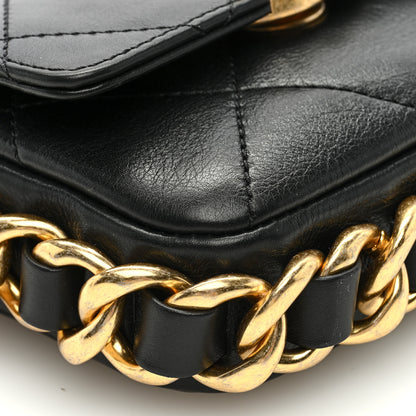 Chanel Calfskin Quilted Mini Framing Chain Bag Black 9 of 10