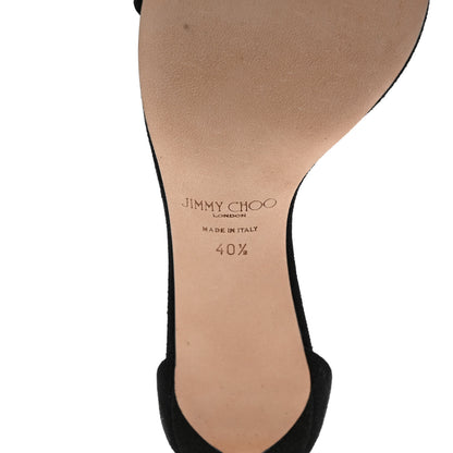 Jimmy Choo Suede Embellished Shiloh Pumps 40.5 Black 6 of 8