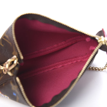 Louis Vuitton Monogram 2020 Christmas Animation Roller Coaster Mini Pochette Accessories Pivoine 4 of 7