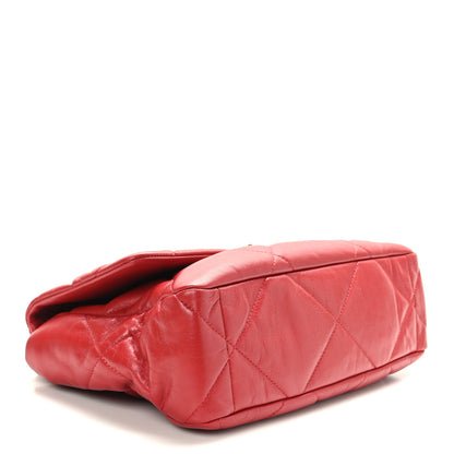 Chanel Lambskin Quilted Large Chanel 19 Flap Red 4 of 9