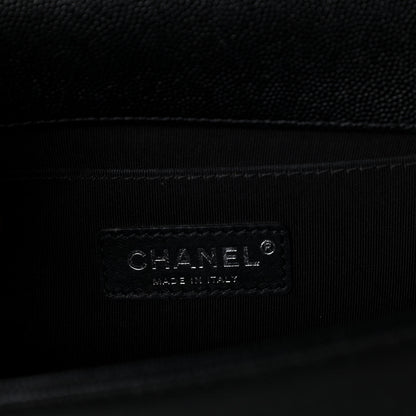 Chanel Caviar Quilted Medium Boy Flap Black 6 of 10
